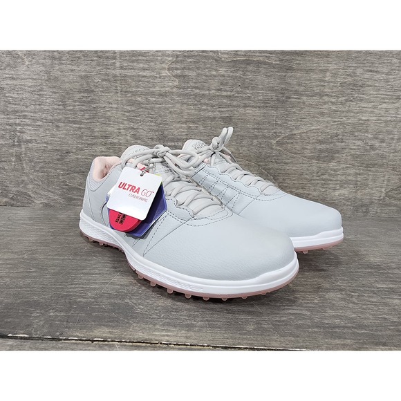 Skechers Go Golf Pivot Grey Pink Golf Shoes Size 6.5 Womens - Picture 1 of 11